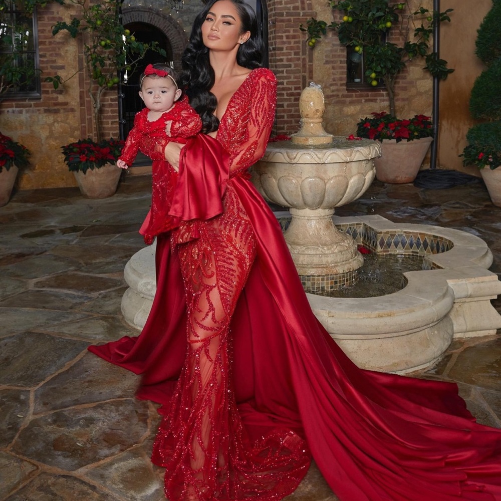 CUSTOM RED GOWN